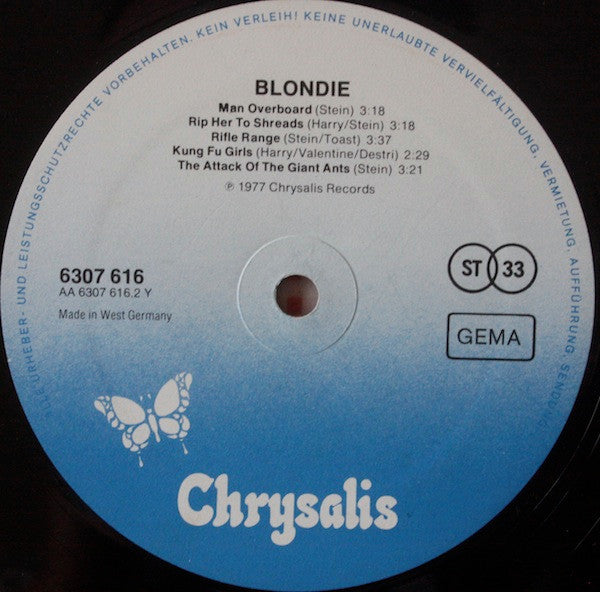 Blondie : Blondie (LP, Album, RE)