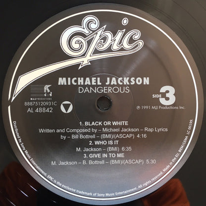 Michael Jackson : Dangerous (2xLP, Album, RE, 180)