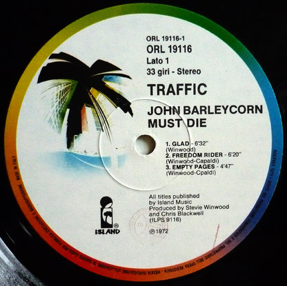 Traffic : John Barleycorn Must Die (LP, Album, RE, Gat)