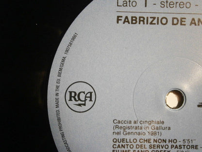 Fabrizio De André : Fabrizio De André (LP, Album, RE, RM, 180)