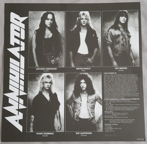 Annihilator (2) : Alice In Hell (LP, Album, Ltd, Num, Blu)