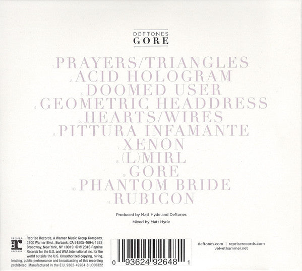 Deftones : Gore (CD, Album, RP)
