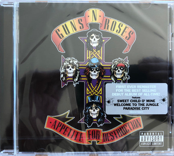 Guns N' Roses : Appetite For Destruction (CD, Album, RE, RM)