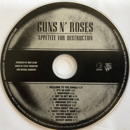 Guns N' Roses : Appetite For Destruction (CD, Album, RE, RM)