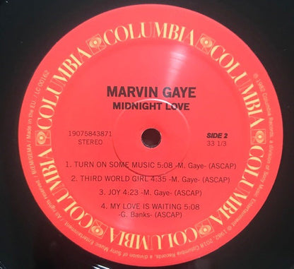 Marvin Gaye : Midnight Love (LP, Album, RE)