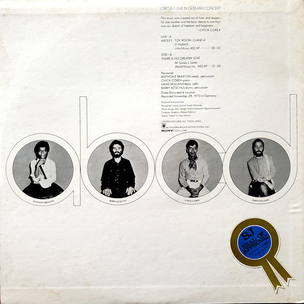 Circle (5) : Circle-1 Live In German Concert (LP, Album)