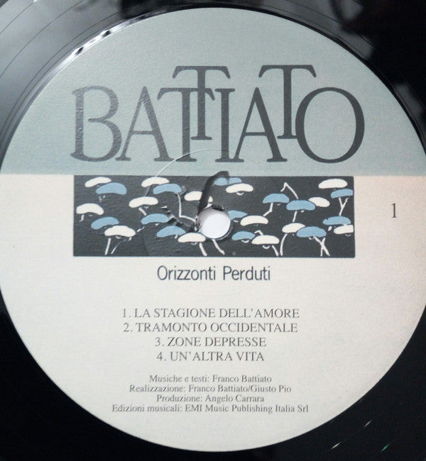 Franco Battiato : Orizzonti Perduti (LP, Album, RE)