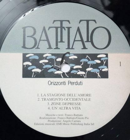 Franco Battiato : Orizzonti Perduti (LP, Album, RE)