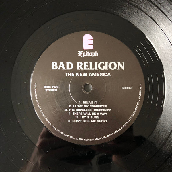 Bad Religion : The New America (LP, Album, M/Print, RE)