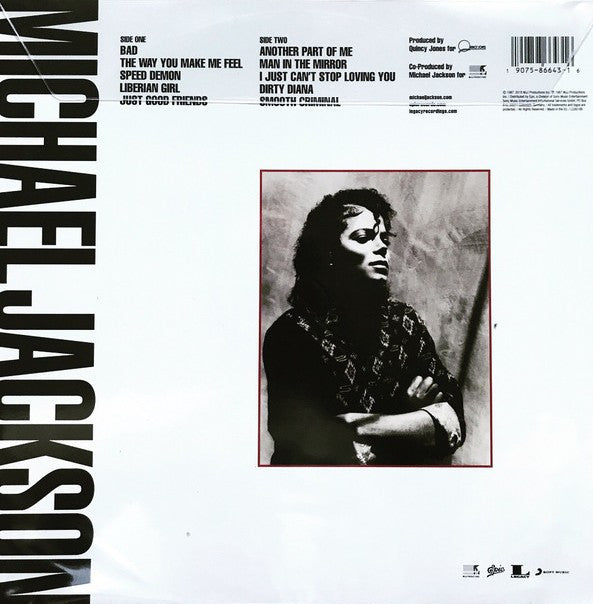 Michael Jackson : Bad  (LP, Album, Pic, RE)