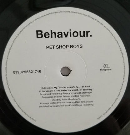 Pet Shop Boys : Behaviour. (LP, Album, RE, RM, 180)