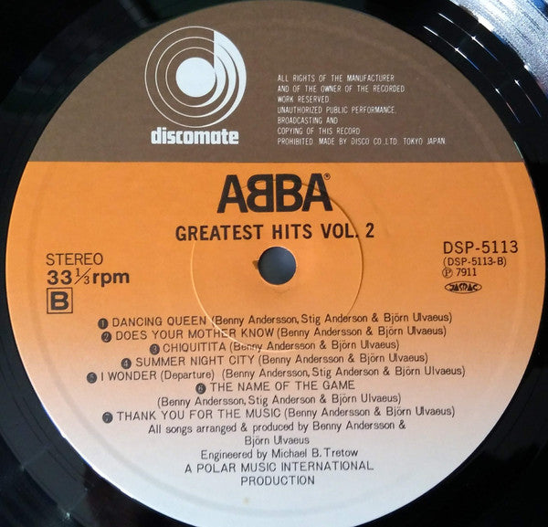 ABBA : Greatest Hits Vol. 2 (LP, Comp, Gat)