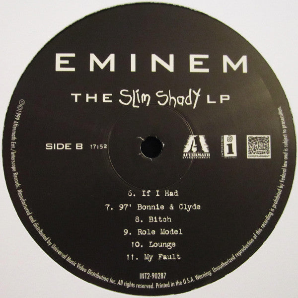 Eminem : The Slim Shady LP (2xLP, Album, RE, RP, 180)