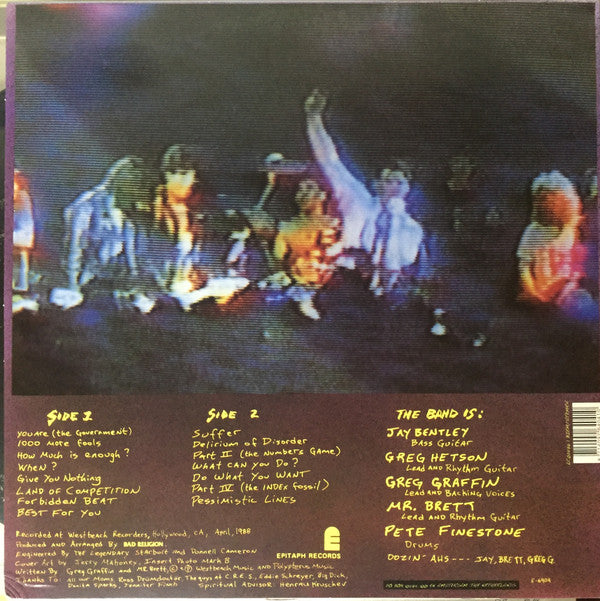 Bad Religion : Suffer (LP, Album, RE)