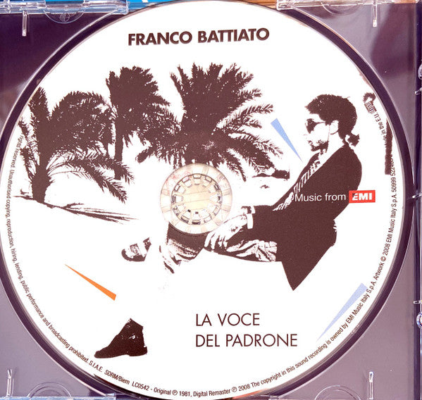 Franco Battiato : La Voce Del Padrone (CD, Album, RE, RM, Jew)