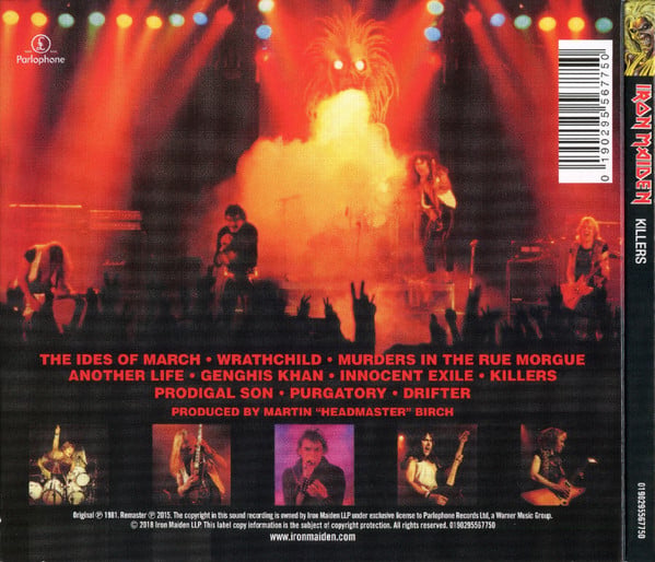 Iron Maiden : Killers (CD, Album, RE, RM, Dig)