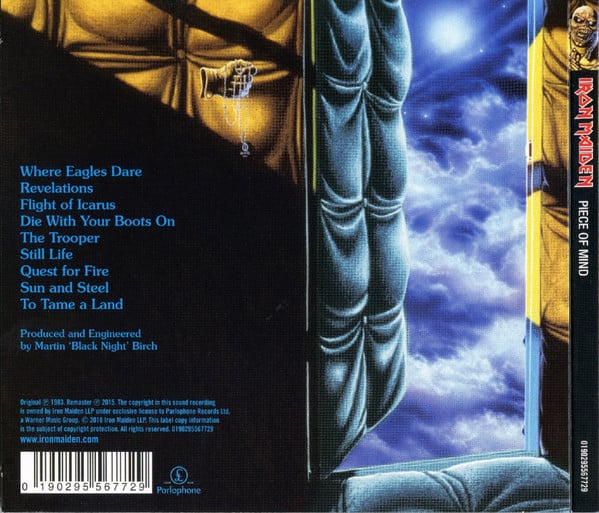 Iron Maiden : Piece Of Mind (CD, Album, RE, RM, Dig)