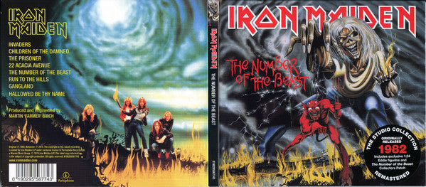 Iron Maiden : The Number Of The Beast (CD, Album, RE, RM, Dig)