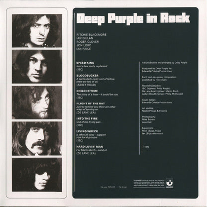 Deep Purple : In Rock (LP, Album, Ltd, RE, RM, Pur)