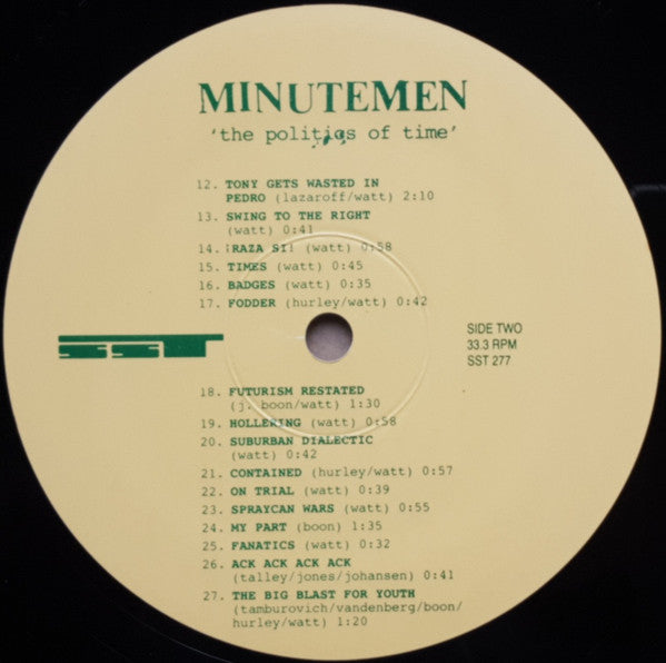 Minutemen : The Politics Of Time (LP, Album, RE)