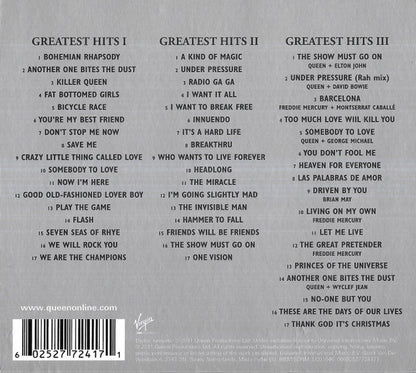 Queen : Greatest Hits I II & III (The Platinum Collection) (CD, Comp, RM + CD, Comp, RM + CD, Comp, RM + Box, )
