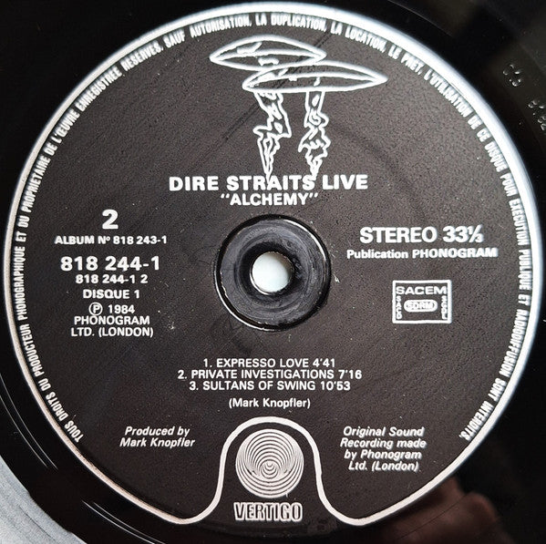 Dire Straits : Alchemy - Dire Straits Live (2xLP, Album, RE, Gat)