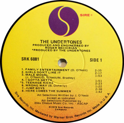 The Undertones : The Undertones (LP, Album, Win)