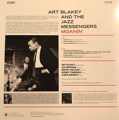Art Blakey & The Jazz Messengers : Moanin’ (LP, Album, Ltd, RE)