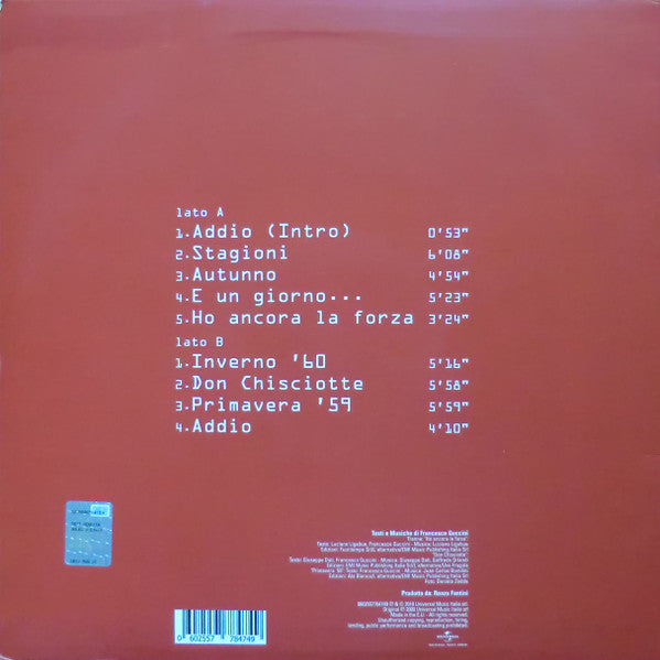 Francesco Guccini : Stagioni (LP, Album, RP)