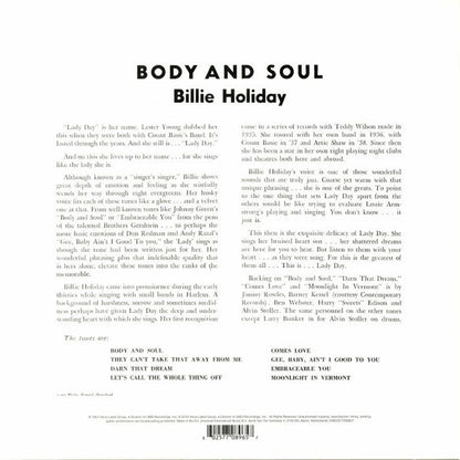 Billie Holiday : Body And Soul (LP, Album, Mono, RE)