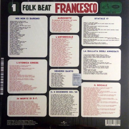 Francesco Guccini : Folk Beat N.1 (LP, Album, RE)