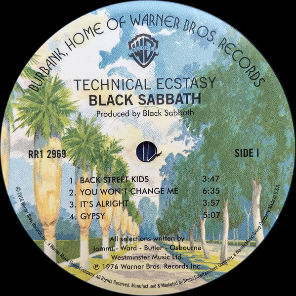 Black Sabbath : Technical Ecstasy (LP, Album, RE, RM, 180)