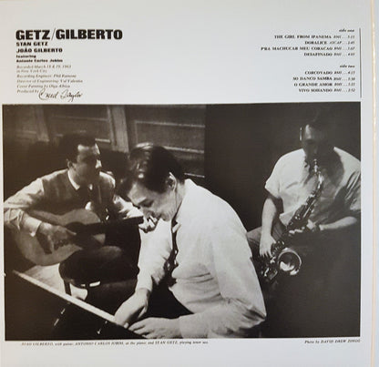 Stan Getz, João Gilberto Featuring Antonio Carlos Jobim : Getz / Gilberto (LP, Album, RE, Gat)