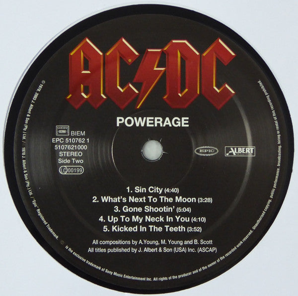 AC/DC : Powerage (LP, Album, RE, RM, 180)