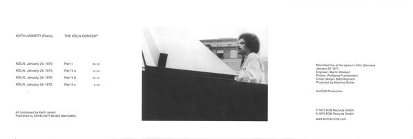 Keith Jarrett : The Köln Concert (CD, Album, RE, Arv)
