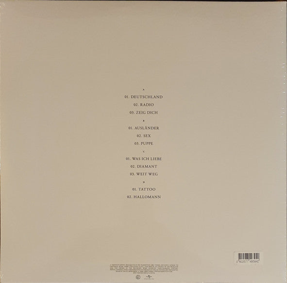 Rammstein : Untitled (2x12", Album, 180)