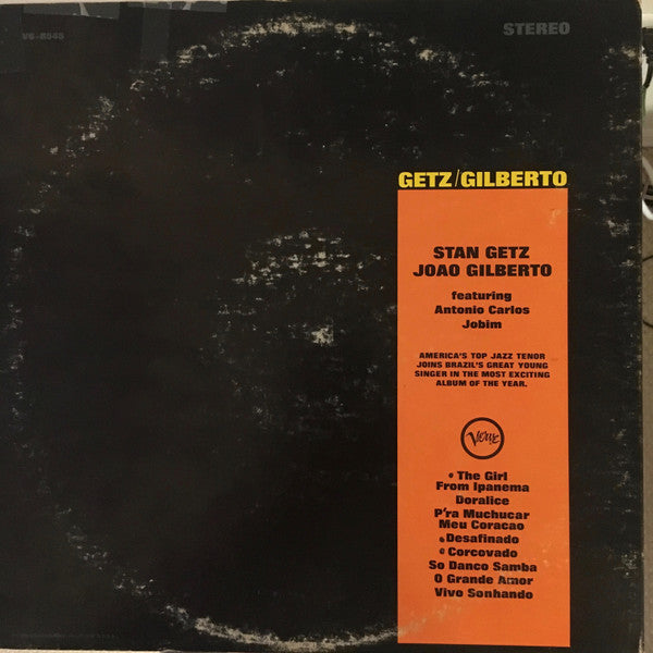 Stan Getz / João Gilberto Featuring Antonio Carlos Jobim : Getz / Gilberto (LP, Album, Gat)