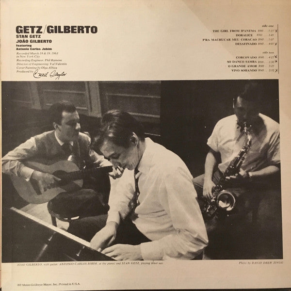 Stan Getz / João Gilberto Featuring Antonio Carlos Jobim : Getz / Gilberto (LP, Album, Gat)