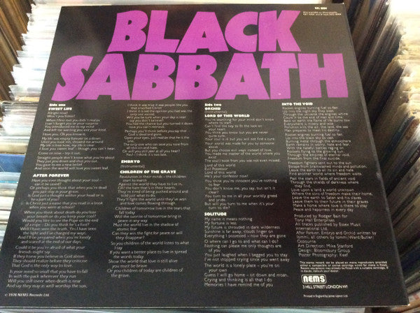 Black Sabbath : Master Of Reality (LP, Album, M/Print, RE)