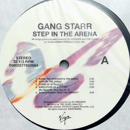 Gang Starr : Step In The Arena (2xLP, Album, RE, 180)