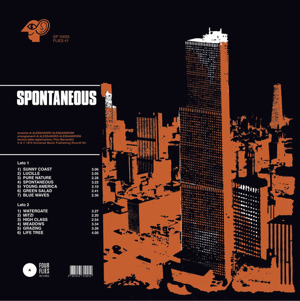 Alessandro Alessandroni : Spontaneous (LP, Ltd, RE, RM)