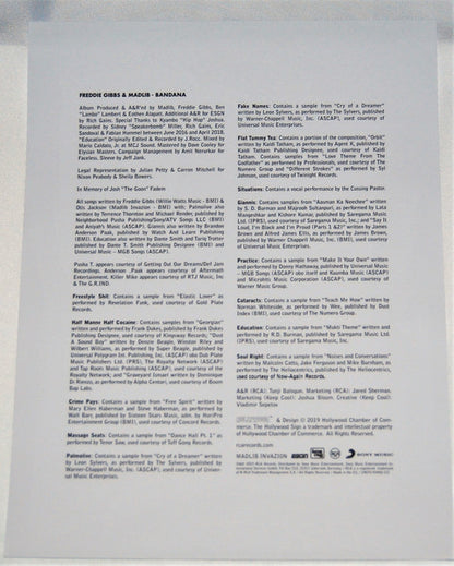 Freddie Gibbs & Madlib : Bandana (LP, Album)