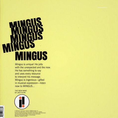 Charles Mingus : Mingus Mingus Mingus Mingus Mingus (LP, Album, RE)