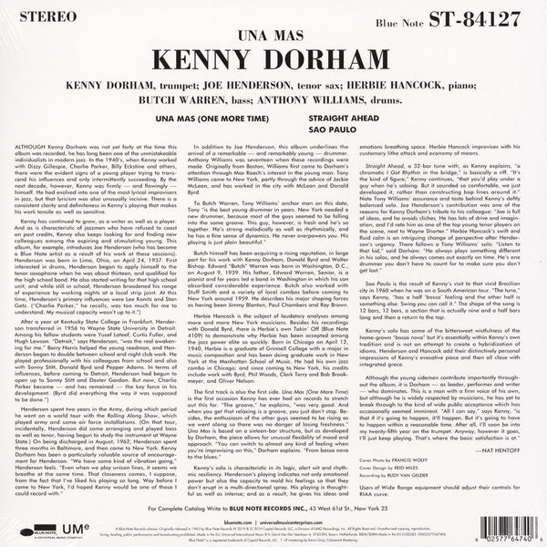 Kenny Dorham : Una Mas (One More Time) (LP, Album, RE, 180)