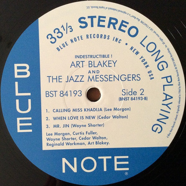 Art Blakey & The Jazz Messengers : Indestructible! (LP, Album, RE, 180)