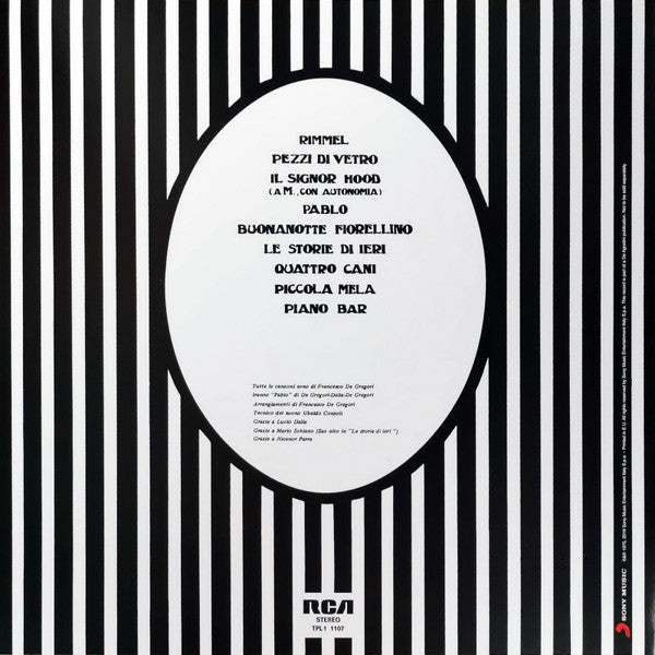Francesco De Gregori : Rimmel (LP, Album, RE, 180)