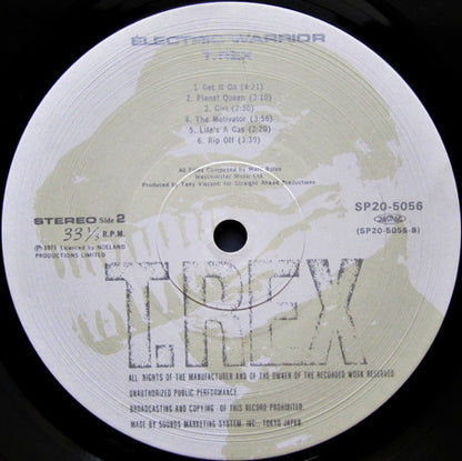 T. Rex : Electric Warrior (LP, Album, RE)
