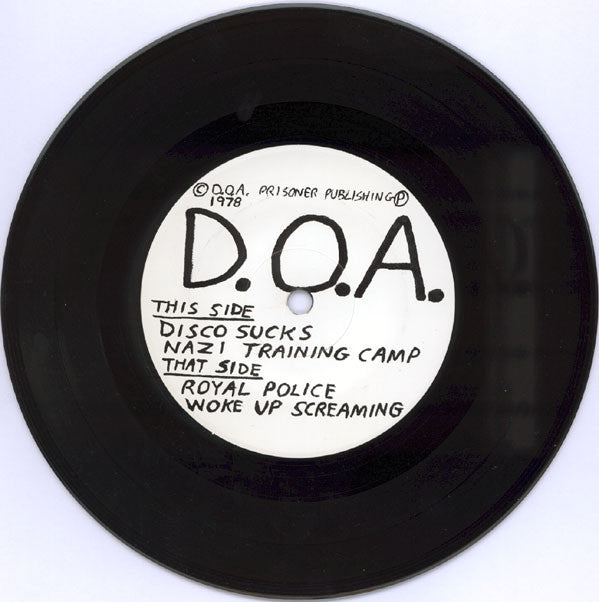 D.O.A. (2) : Disco Sucks (7", EP, RE)