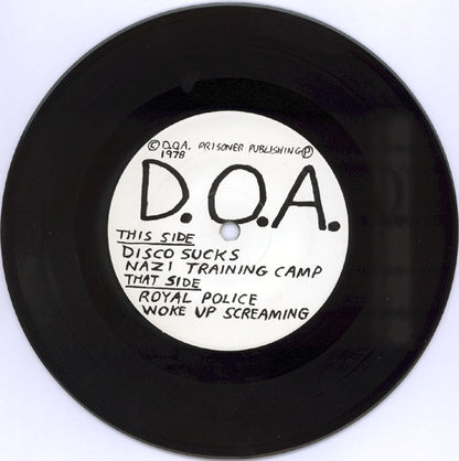 D.O.A. (2) : Disco Sucks (7", EP, RE)