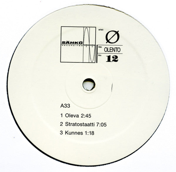 Ø : Olento (2xLP, Album, RE)